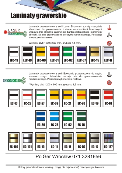 PolGer_drukarnie_katalogi_artykuy_biurowe_materiay_eksploatacyjne_gadety_niszczarki_gilotyny_trymery_folie_kartony_grawerka_grawerton_grawerskie_materiay_pcv_pleksa_szko_dyplomy_podzikowania_grawerowanie_wycinanie_dwukolorowe_mosidz_aluminium_akryl